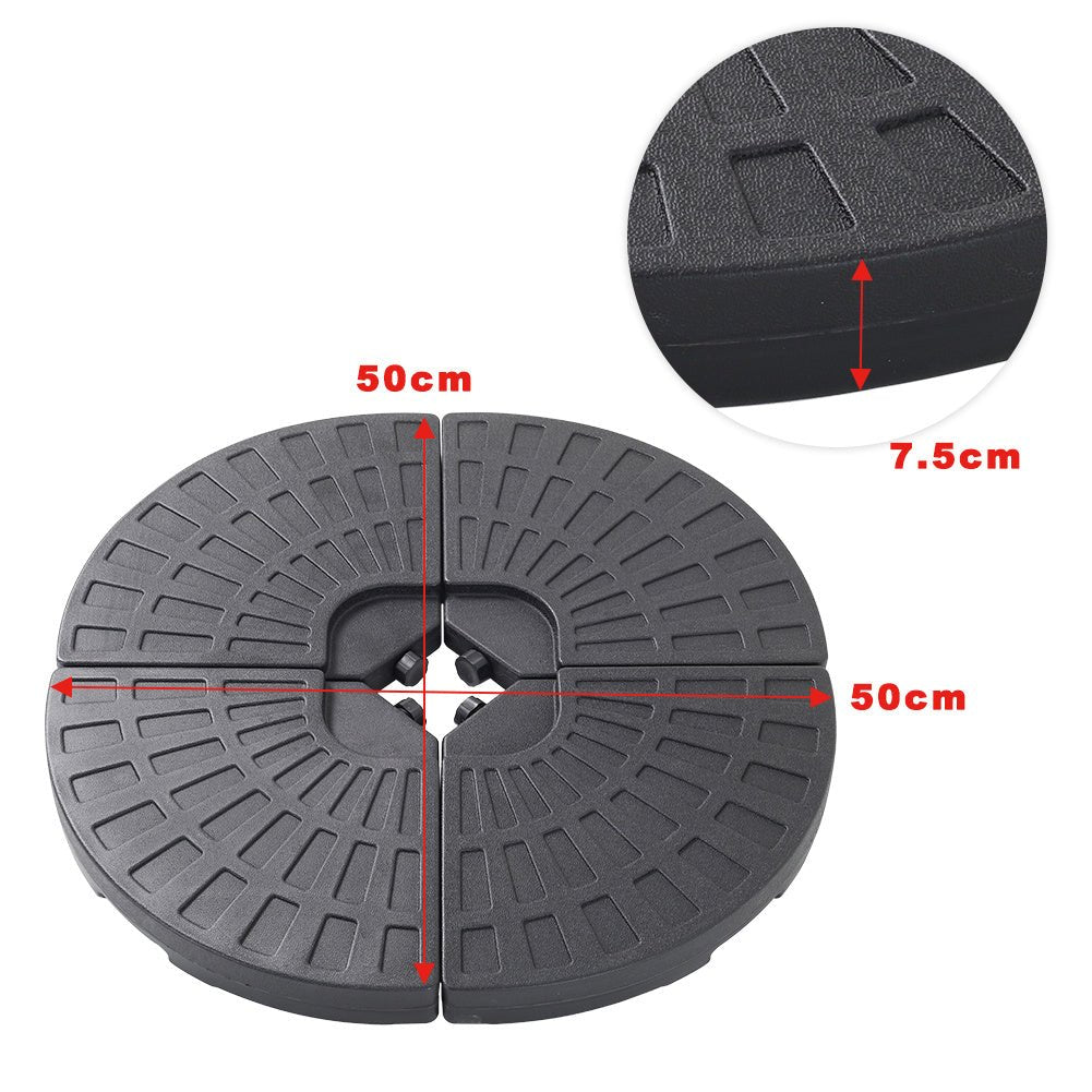 3 x 3M Square Cantilever Parasol Beige Outdoor Hanging Umbrella for Garden and Patio - House Comfort