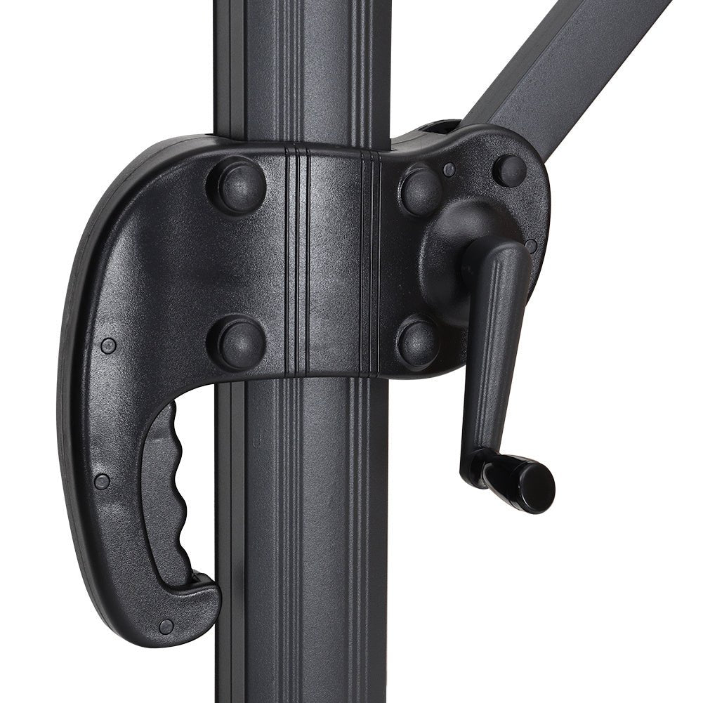 3 x 3M Wide Garden Parasol Outdoor Hanging UV Resistant and Waterproof Umbrella for Patio - House Comfort