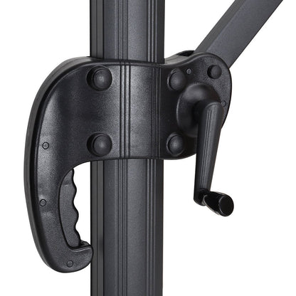 3 x 3M Wide Garden Parasol Outdoor Hanging UV Resistant and Waterproof Umbrella for Patio - House Comfort