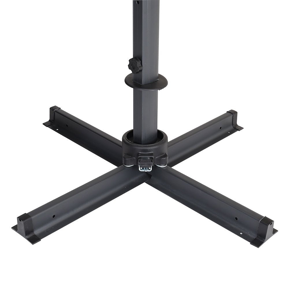 3 x 3M Wide Garden Parasol Outdoor Hanging UV Resistant and Waterproof Umbrella for Patio - House Comfort