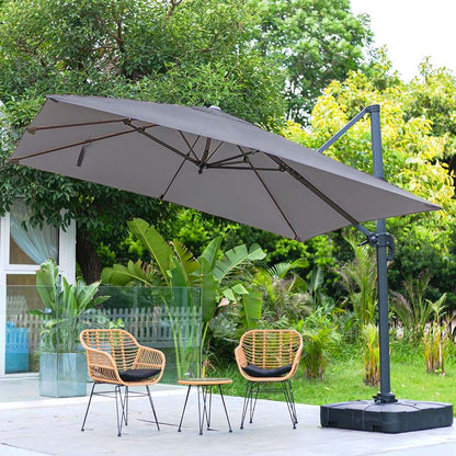3 x 3M Wide Garden Parasol Outdoor Hanging UV Resistant and Waterproof Umbrella for Patio - House Comfort