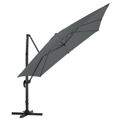 3 x 3M Wide Garden Parasol Outdoor Hanging UV Resistant and Waterproof Umbrella for Patio - House Comfort