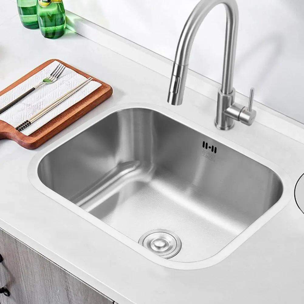 304 Stainless Steel Brushed Finish Square Stretch Sink - House Comfort