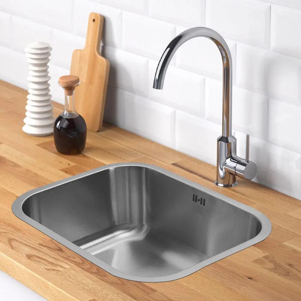 304 Stainless Steel Brushed Finish Square Stretch Sink - House Comfort