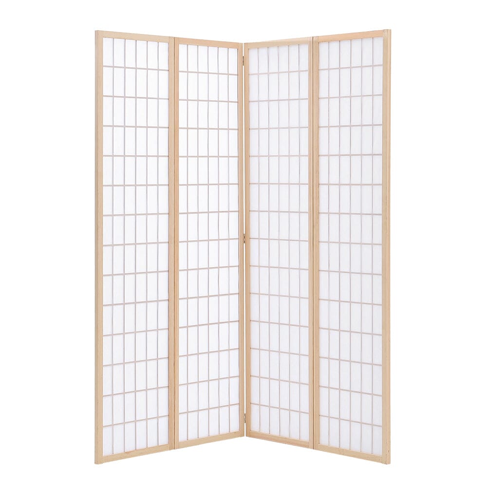 3/4 Panel Solid Wood Folding Room Divider Screen Stylish and Functional Partition - House Comfort