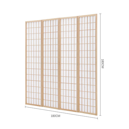 3/4 Panel Solid Wood Folding Room Divider Screen Stylish and Functional Partition - House Comfort