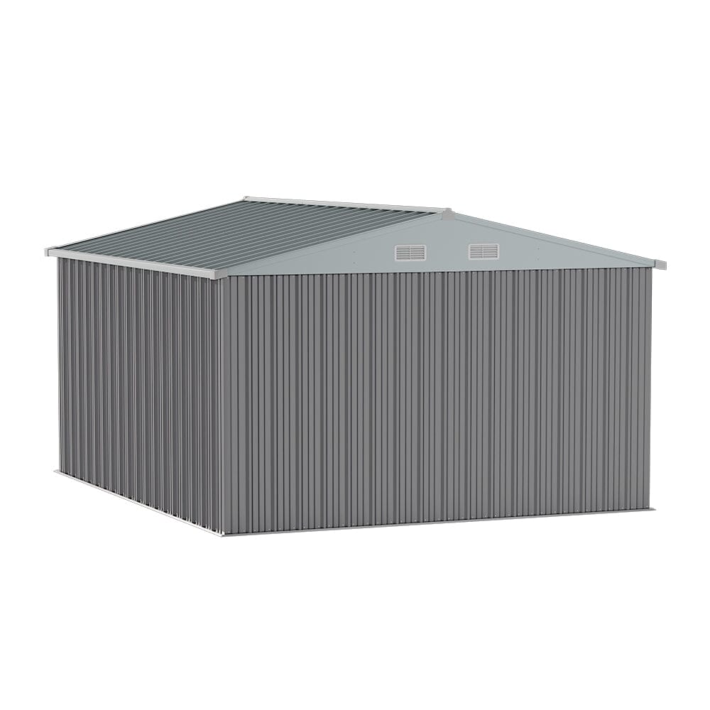 3×5 ft/ 4×6ft/ 6×8 ft/ 10×8ft/ 10×10ft/ 10×12ft Metal Outdoor Garden Storage Shed Motorcycle Sheds with Lockable - House Comfort