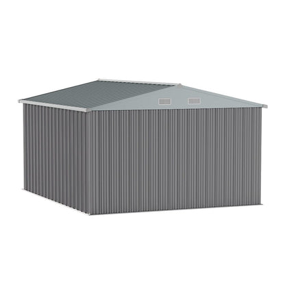 3×5 ft/ 4×6ft/ 6×8 ft/ 10×8ft/ 10×10ft/ 10×12ft Metal Outdoor Garden Storage Shed Motorcycle Sheds with Lockable - House Comfort