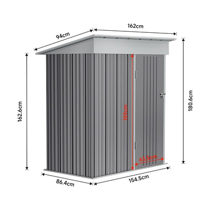 3×5 ft/ 4×6ft/ 6×8 ft/ 10×8ft/ 10×10ft/ 10×12ft Metal Outdoor Garden Storage Shed Motorcycle Sheds with Lockable - House Comfort