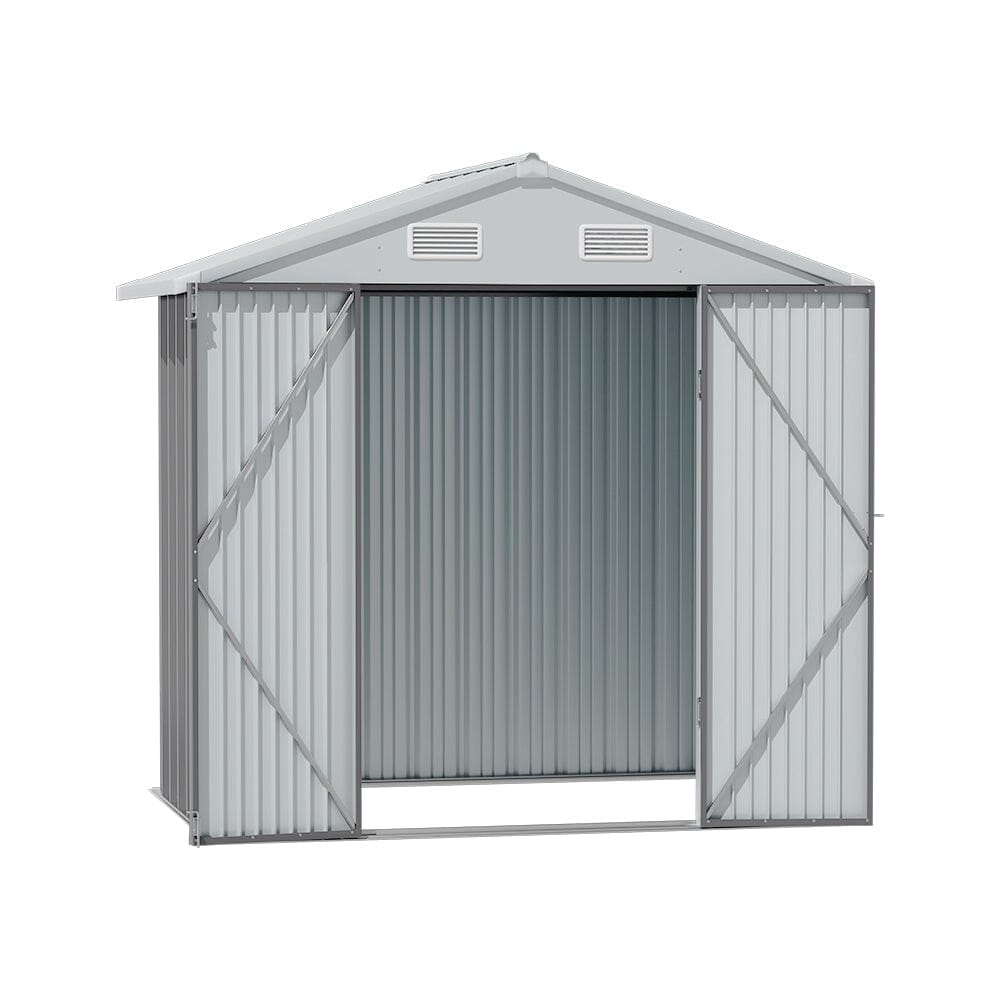3×5 ft/ 4×6ft/ 6×8 ft/ 10×8ft/ 10×10ft/ 10×12ft Metal Outdoor Garden Storage Shed Motorcycle Sheds with Lockable - House Comfort