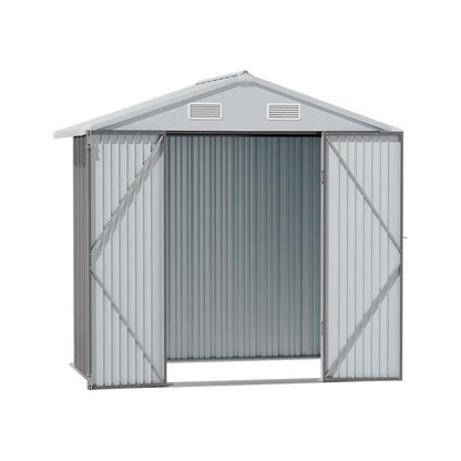 3×5 ft/ 4×6ft/ 6×8 ft/ 10×8ft/ 10×10ft/ 10×12ft Metal Outdoor Garden Storage Shed Motorcycle Sheds with Lockable - House Comfort