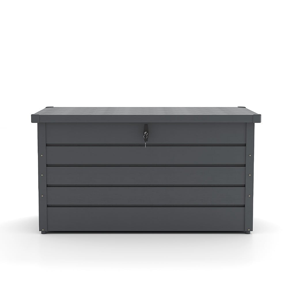 350L Steel Garden Steel Box Patio Waterproof Storage Box - House Comfort