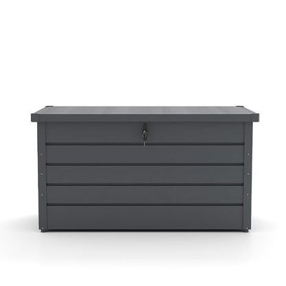 350L Steel Garden Steel Box Patio Waterproof Storage Box - House Comfort