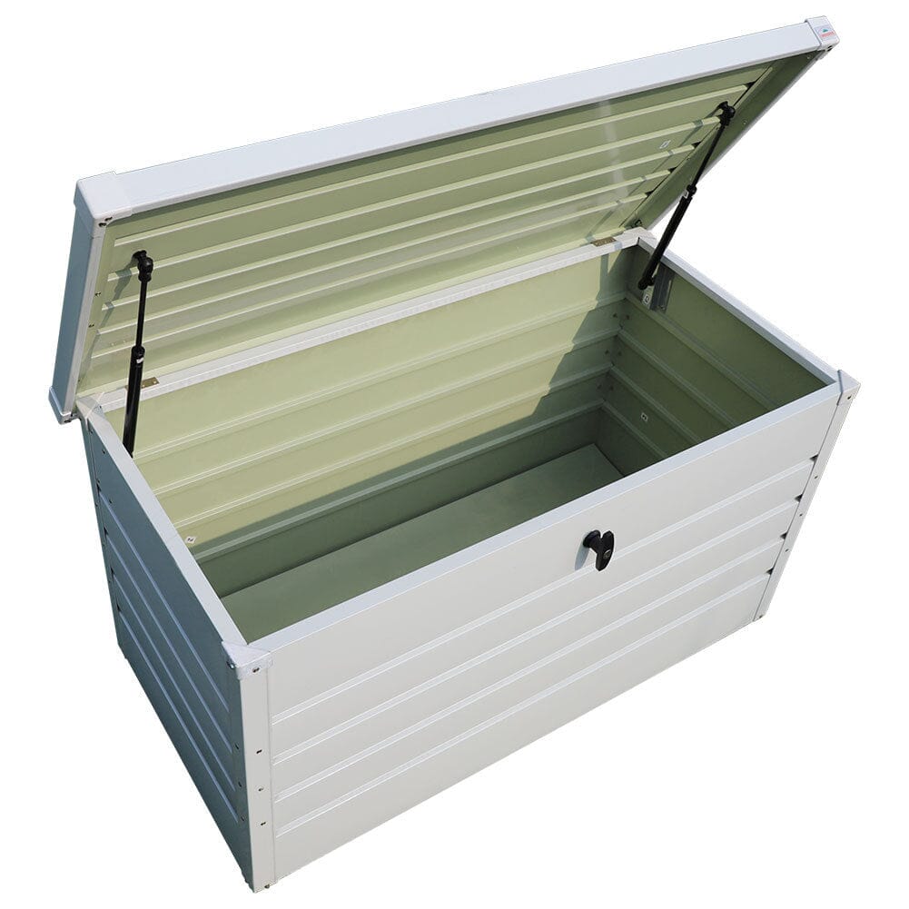 350L Steel Garden Steel Box Patio Waterproof Storage Box - House Comfort