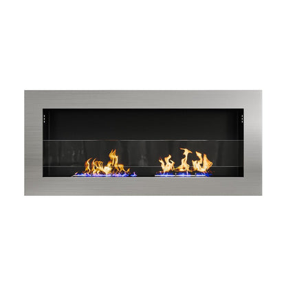 35/47 Inch Bio Ethanol Fireplace Wall Mounted Fireplaces Easy Installation - House Comfort