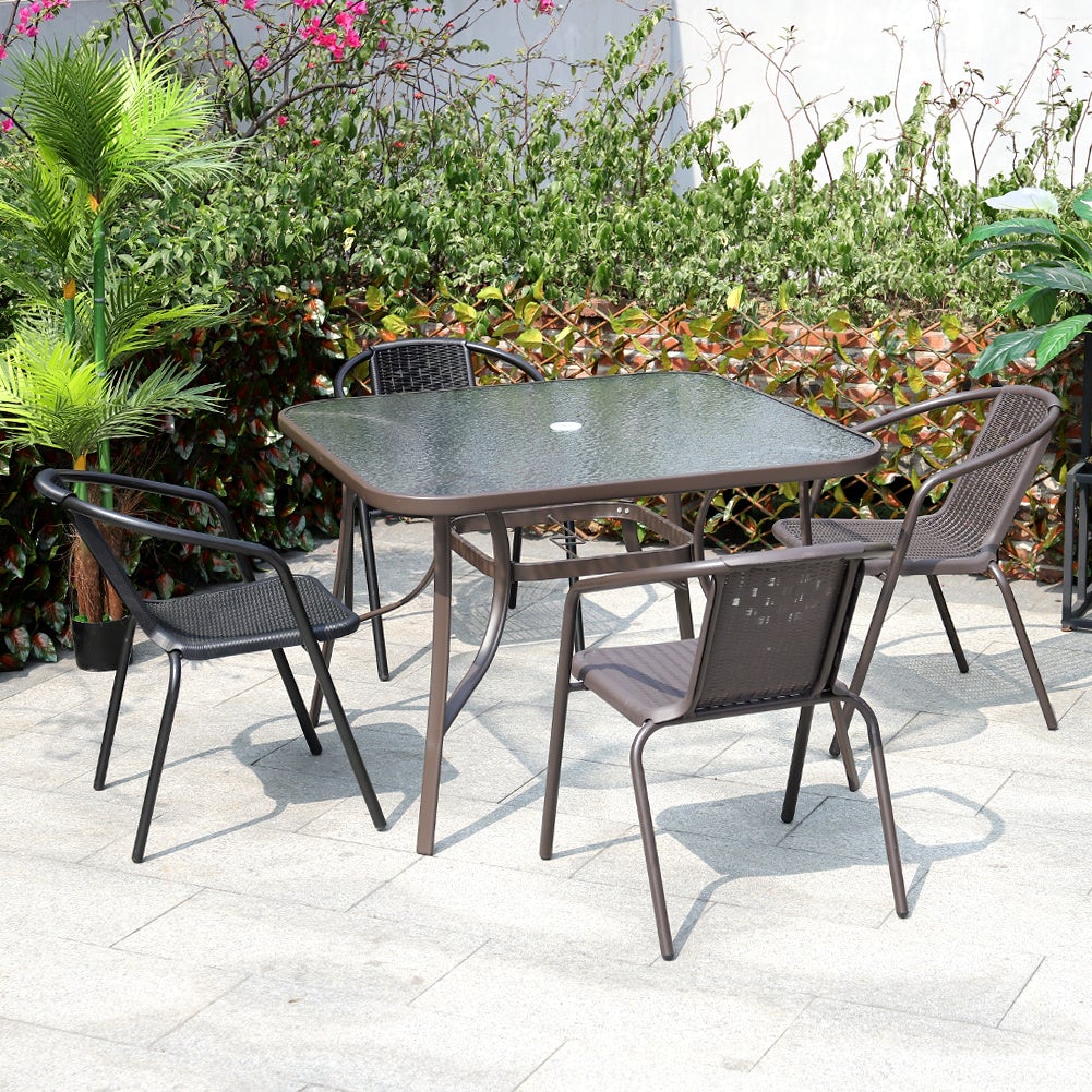 3/5pcs Garden Patio Dining Set Outdoor Furniture - House Comfort