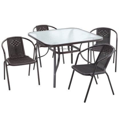 3/5pcs Garden Patio Dining Set Outdoor Furniture - House Comfort