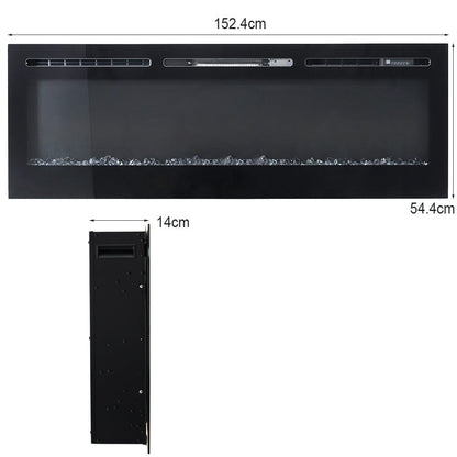 36/40/50/60 Inch 5120 BTU Wall Mounted Fireplace 12 Flame - House Comfort