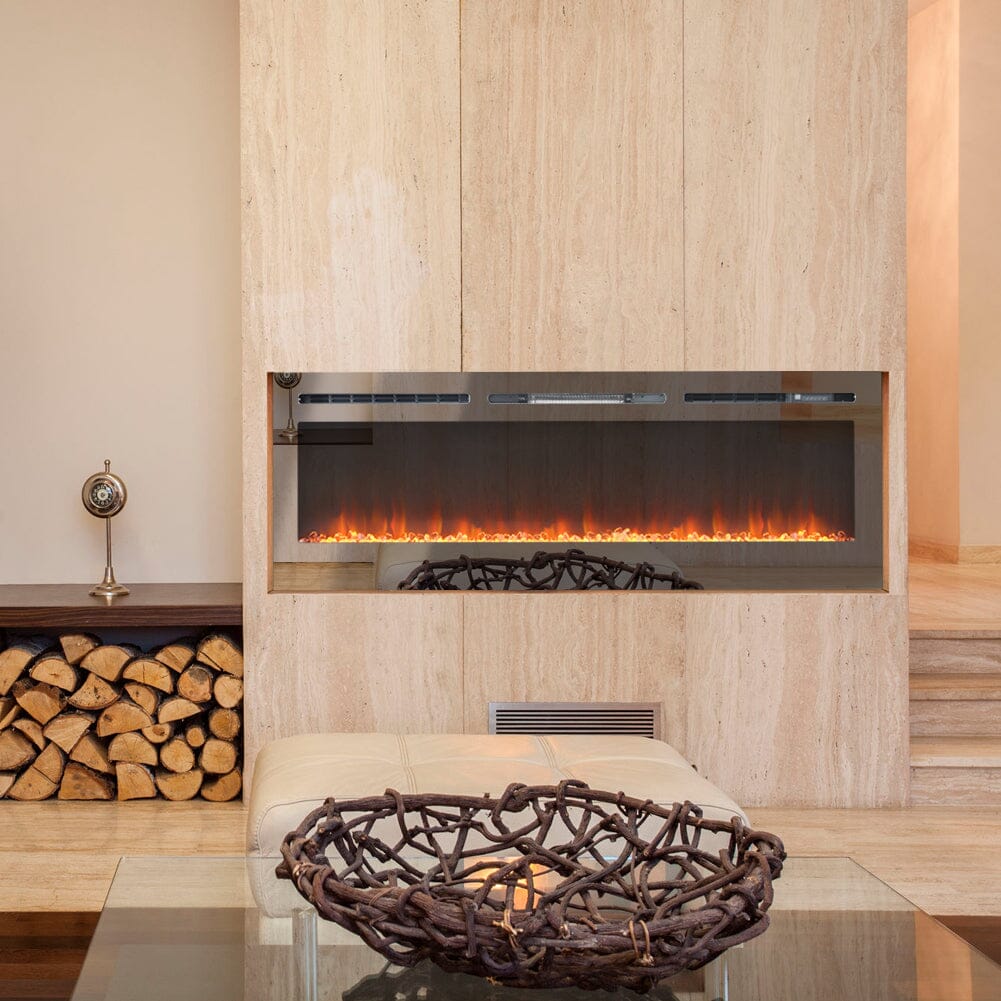 36/40/50/60 Inch 5120 BTU Wall Mounted Fireplace 12 Flame - House Comfort