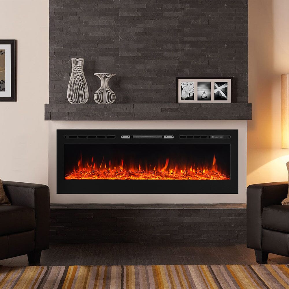 36/40/50/60 Inch 5120 BTU Wall Mounted Fireplace 12 Flame - House Comfort