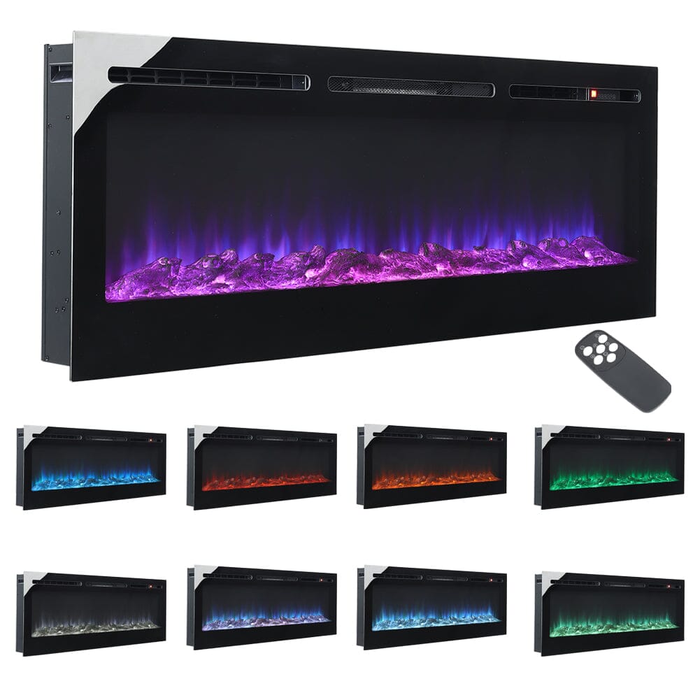 36/40/50/60 Inch 5120 BTU Wall Mounted Fireplace 12 Flame - House Comfort