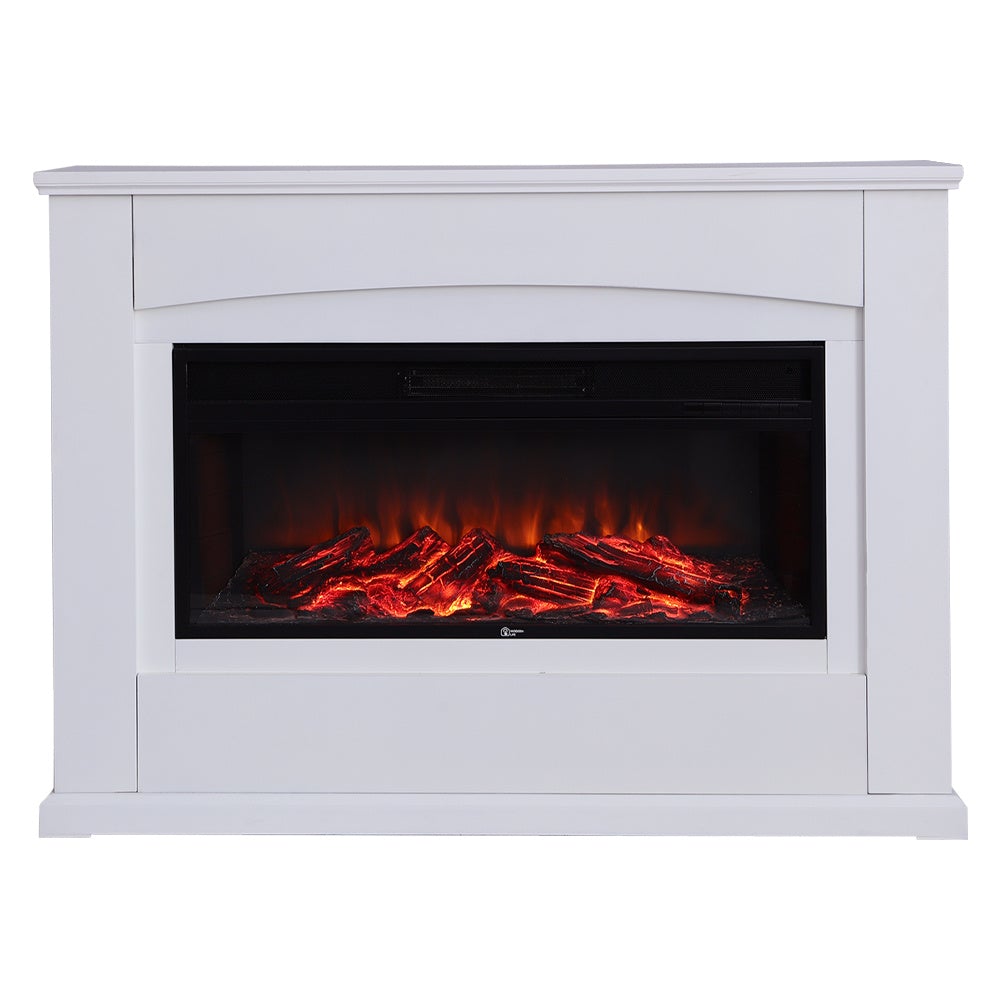 39/48 Inch W Electric Fireplace Suite 1800W with Ambient Light 1/7 LED Colours - House Comfort