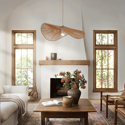 Lightsin Vintage Simple Creative Handwoven Hemp Rope Pendant Light Fixture Velora Boutique