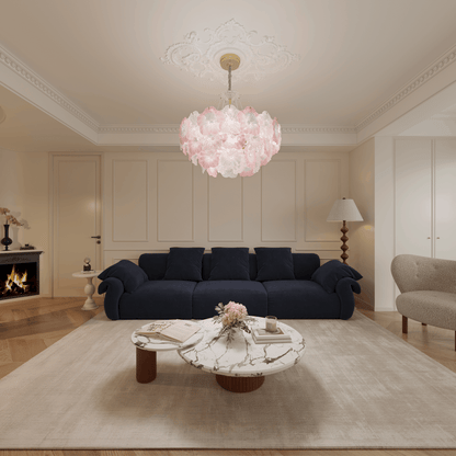 Lightsin Elegant Glass Chandelier with Adjustable Hanging Length Velora Boutique