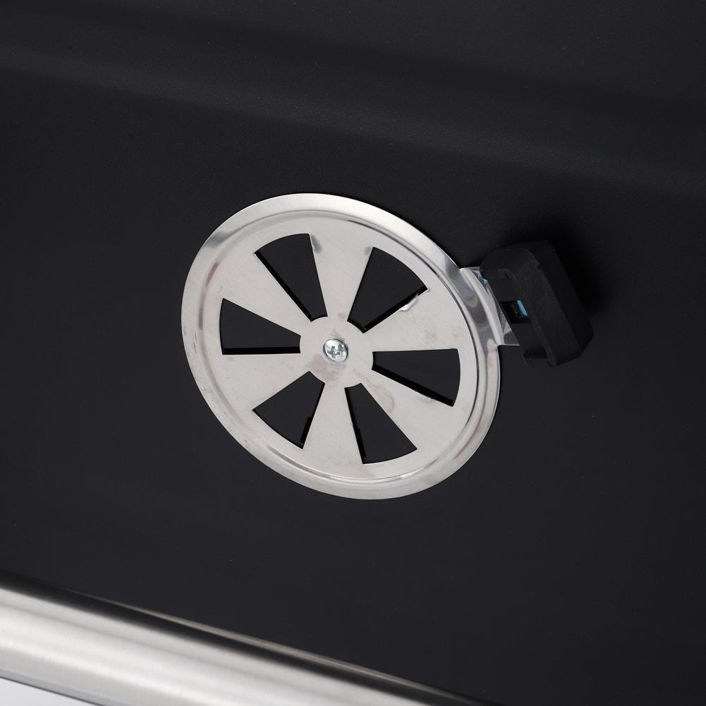 3ft Charcoal BBQ Grill Barrel with Side Table - House Comfort