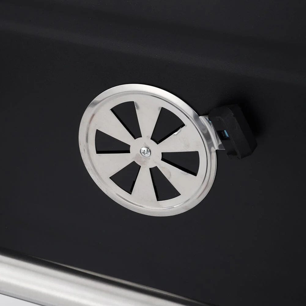 3ft Outdoor Carbon Steel BBQ Cooker BBQ Grill Side Shelves - House Comfort