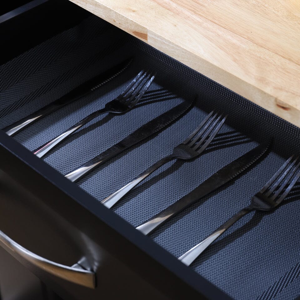 3ft Wooden Large Catering Trolley Cart Kitchen Cabinet with Drawer - House Comfort