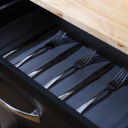 3ft Wooden Large Catering Trolley Cart Kitchen Cabinet with Drawer - House Comfort