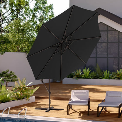 3M Sun Parasol Black Hanging Banana Umbrella - House Comfort