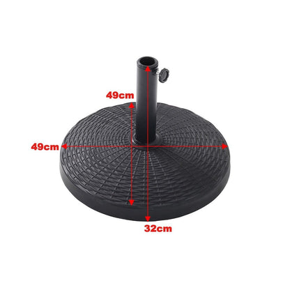 3M Sunshade Parasol Backyard Garden Tilt Umbrella with Crank - House Comfort