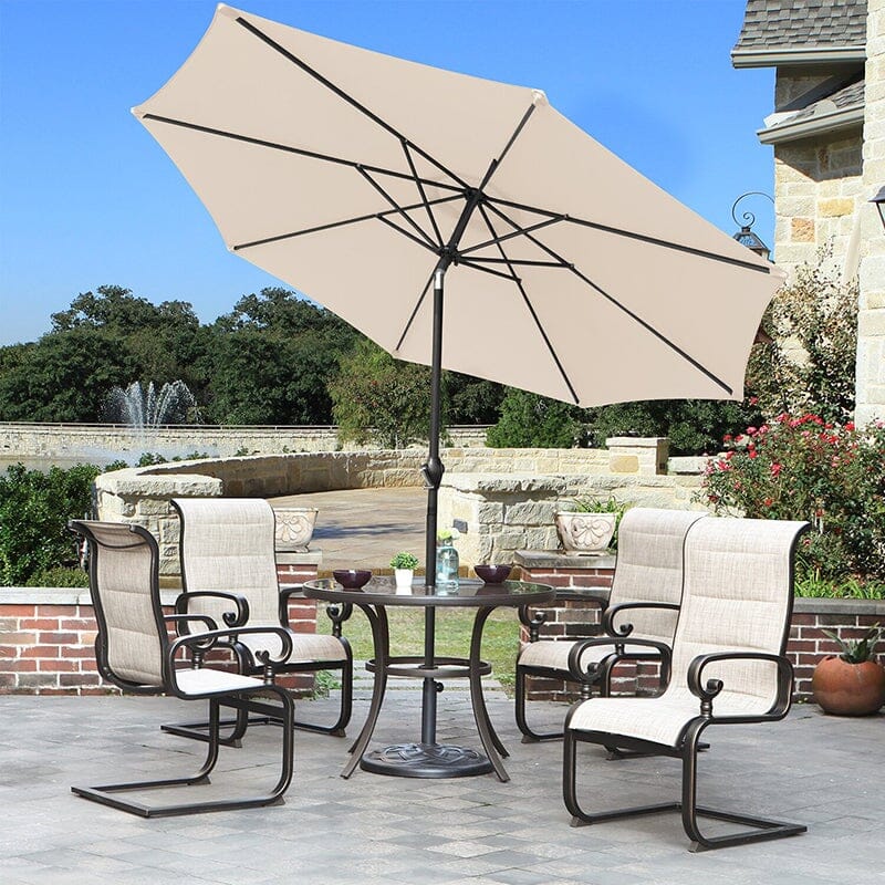 3M Sunshade Parasol Backyard Garden Tilt Umbrella with Crank - House Comfort