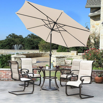 3M Sunshade Parasol Backyard Garden Tilt Umbrella with Crank - House Comfort