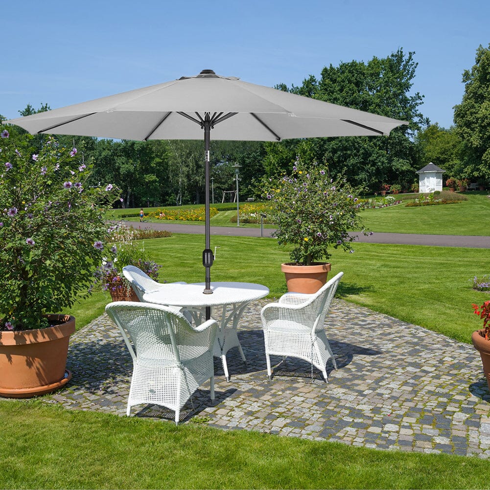 3M Sunshade Parasol Backyard Garden Tilt Umbrella with Crank - House Comfort