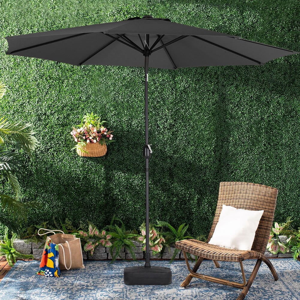 3M Sunshade Parasol Backyard Garden Tilt Umbrella with Crank - House Comfort