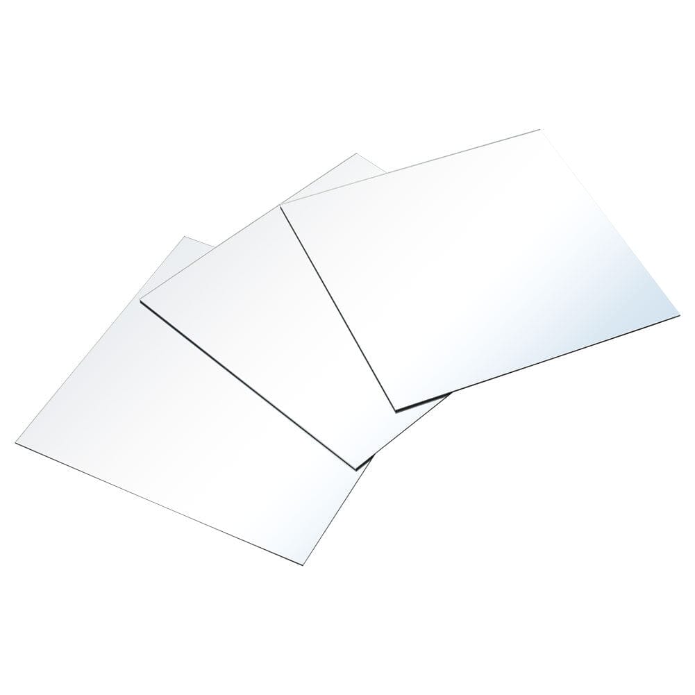 3pcs Acrylic Adhesive Wall Mirror Tiles - House Comfort