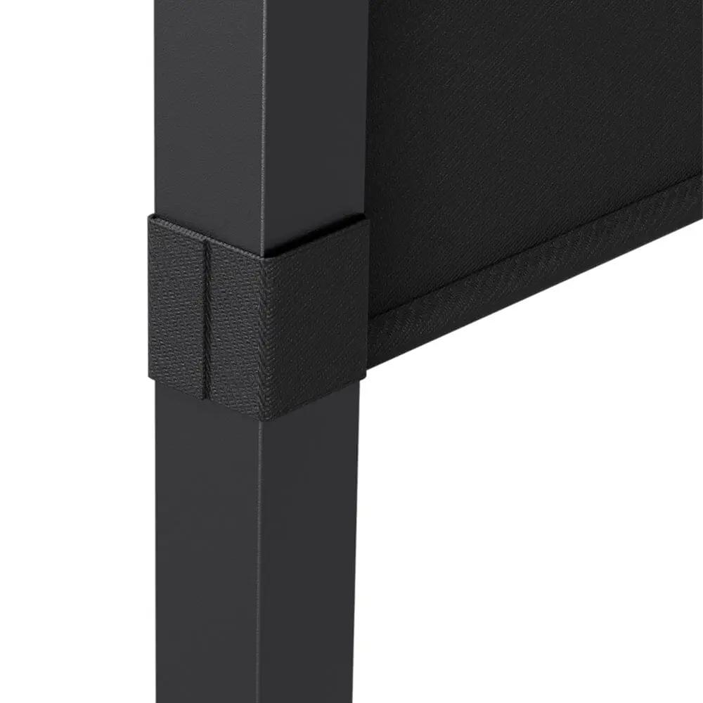 3x3x2.3m/3x4x2.3m Dark Grey Pergola Style Shade Canopy with Adjustable Roof - House Comfort