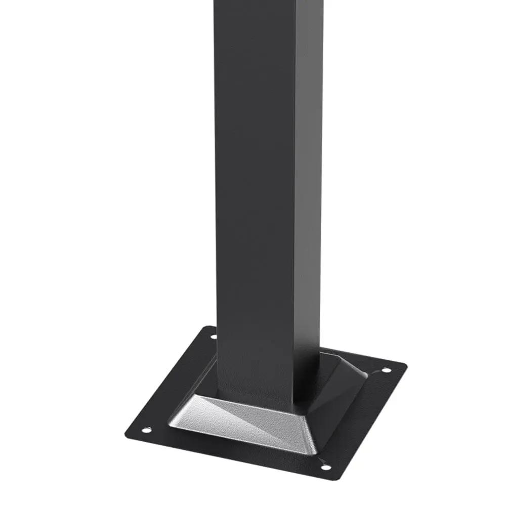 3x3x2.3m/3x4x2.3m Dark Grey Pergola Style Shade Canopy with Adjustable Roof - House Comfort