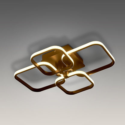 4 - Head LED Ceiling Light Black Frame Chandelier Lamp - House Comfort