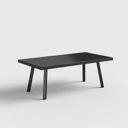 4 Piece Aluminium Outdoor Sofa Set with Glass Table Garden Furniture - House Comfort