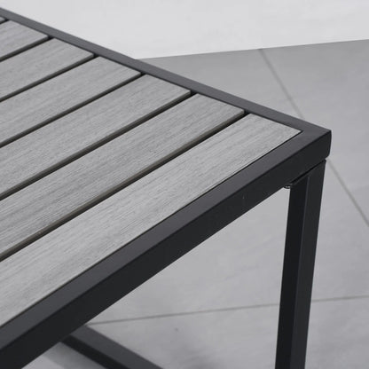 4 Piece Aluminium Outdoor Sofa Set with Glass Table Garden Furniture - House Comfort