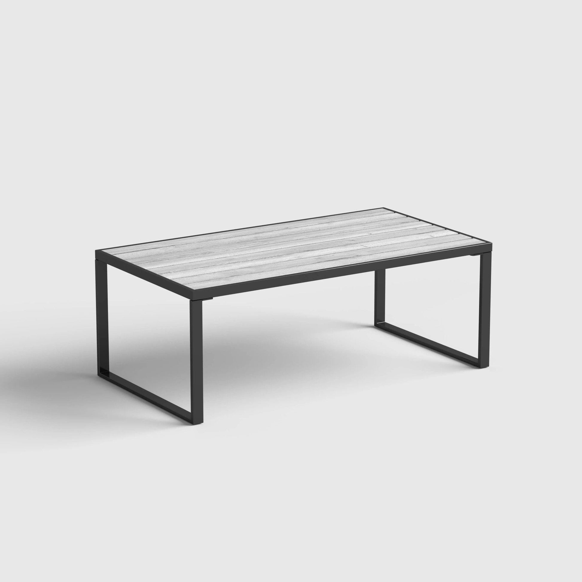 4 Piece Aluminium Outdoor Sofa Set with Glass Table Garden Furniture - House Comfort