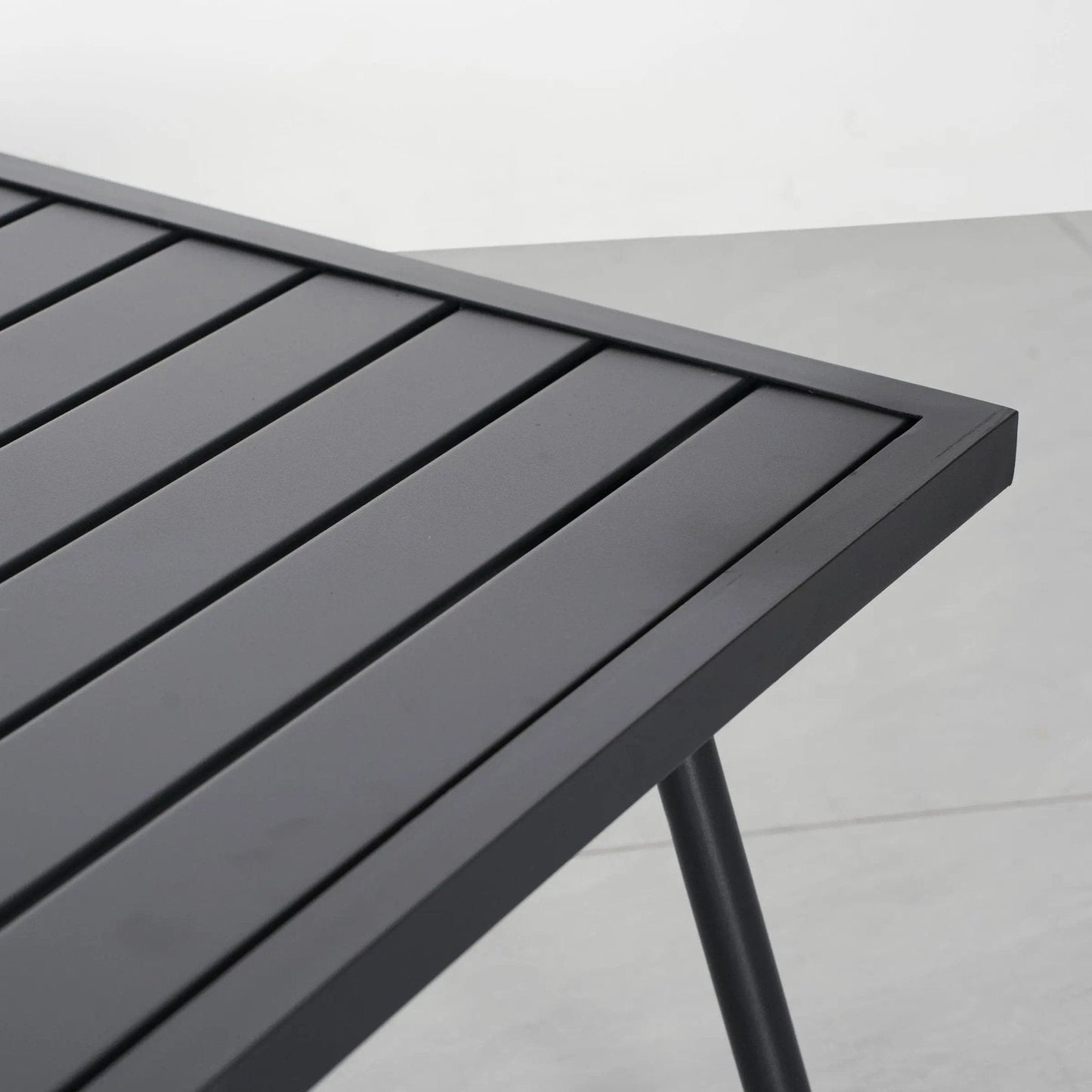 4 Piece Aluminium Outdoor Sofa Set with Glass Table Garden Furniture - House Comfort