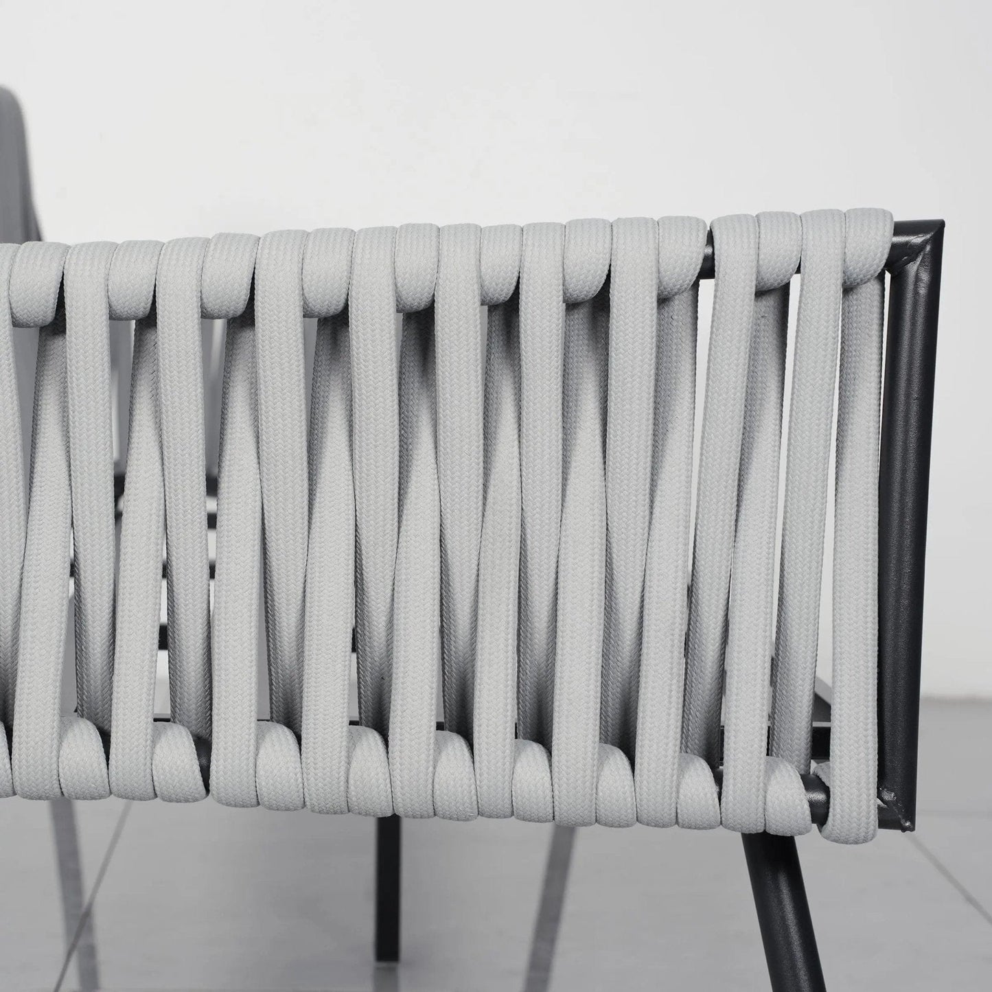 4 Piece Aluminium Outdoor Sofa Set with Glass Table Garden Furniture - House Comfort