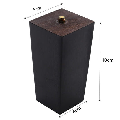 4 Pieces Square Wooden Furniture Legs Chair Sofa Feet Replacement - House Comfort