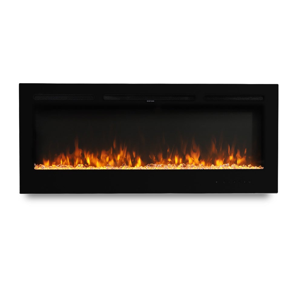 40 Inch Inset Fireplaces 5120 BTU Wall - Mounted Electric Fireplace 9 LED Flame Colours - House Comfort