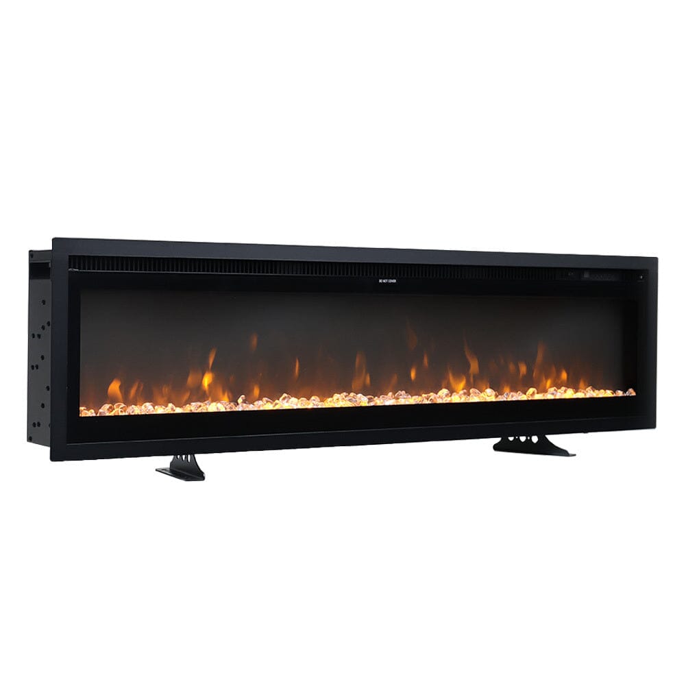 40/50/60/70/80 Inch Electric Fireplace 9 Colour LED Flame Effect Heater With Remote Control - House Comfort